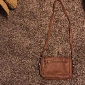 Merona brown satchel purse